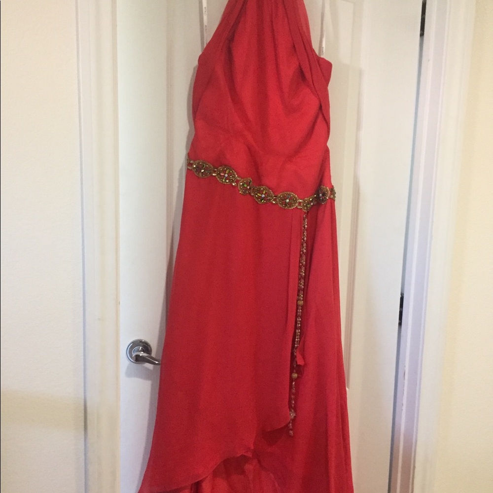 coral dress